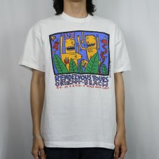 画像2: 90's BIG HED USA製 アートプリントTシャツ L (2)
