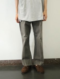 画像2: 90's Levi's 517 USA製 サルファブラック ブーツカットデニムパンツ W35 (2)