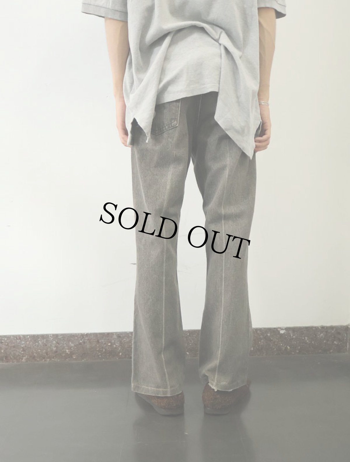 画像3: 90's Levi's 517 USA製 サルファブラック ブーツカットデニムパンツ W35 (3)