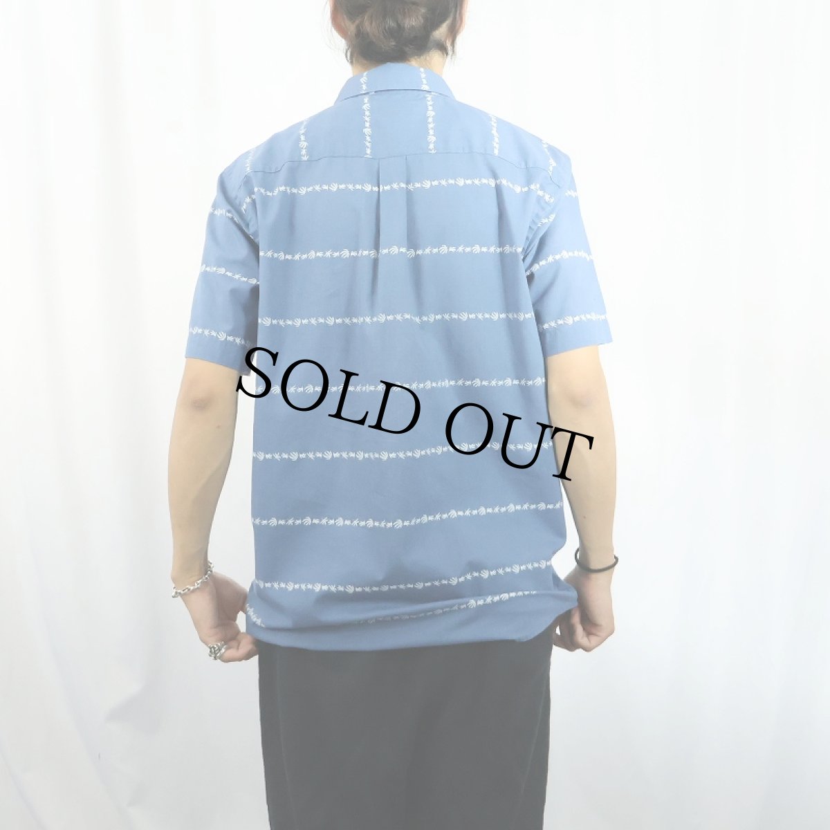 画像3: 2020SS Patagonia "ORGANIC COTTON" ボーダー柄コットンシャツ M (3)