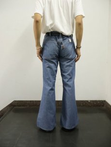画像3: 70's Levi's シャンブレー ベルボトムパンツ W34 (3)