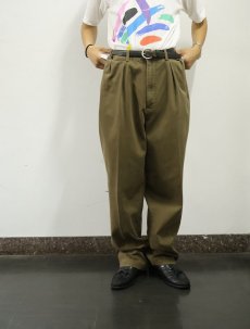 画像2: POLO Ralph Lauren "ANDREW PANT" 2タックチノトラウザーズ W33 (2)