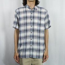 画像2: 2015SS Patagonia Patagonia "ORGANIC COTTON" チェック柄 ちりめんシャツ M (2)