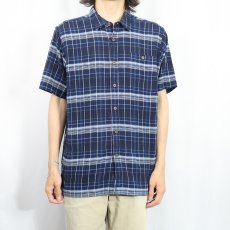 画像2: 2017SS Patagonia Patagonia "ORGANIC COTTON" チェック柄 ちりめんシャツ M (2)