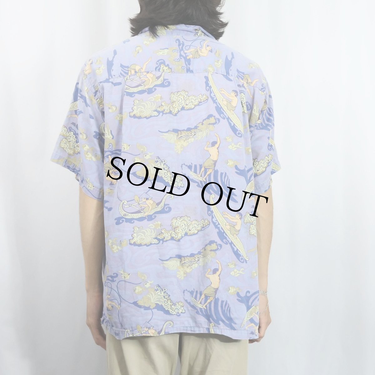 画像3: 2000's Patagonia Pataloha 総柄コットンハワイアンシャツ L (3)