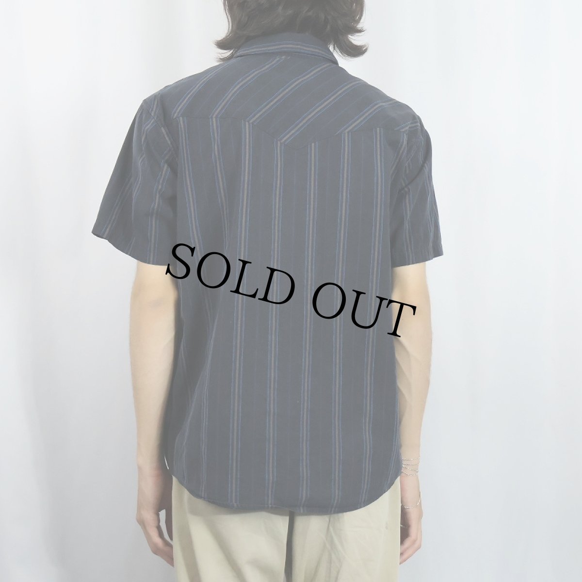 画像3: 2011AW Patagonia "ORGANIC COTTON" ストライプ柄 コットンシャツ M (3)