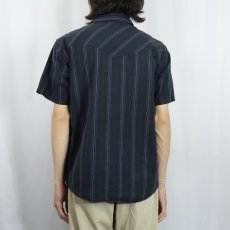 画像3: 2011AW Patagonia "ORGANIC COTTON" ストライプ柄 コットンシャツ M (3)