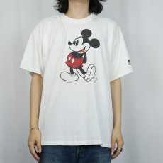 画像2: Disney MICKEY MOUSE キャラクタープリントTシャツ XL (2)