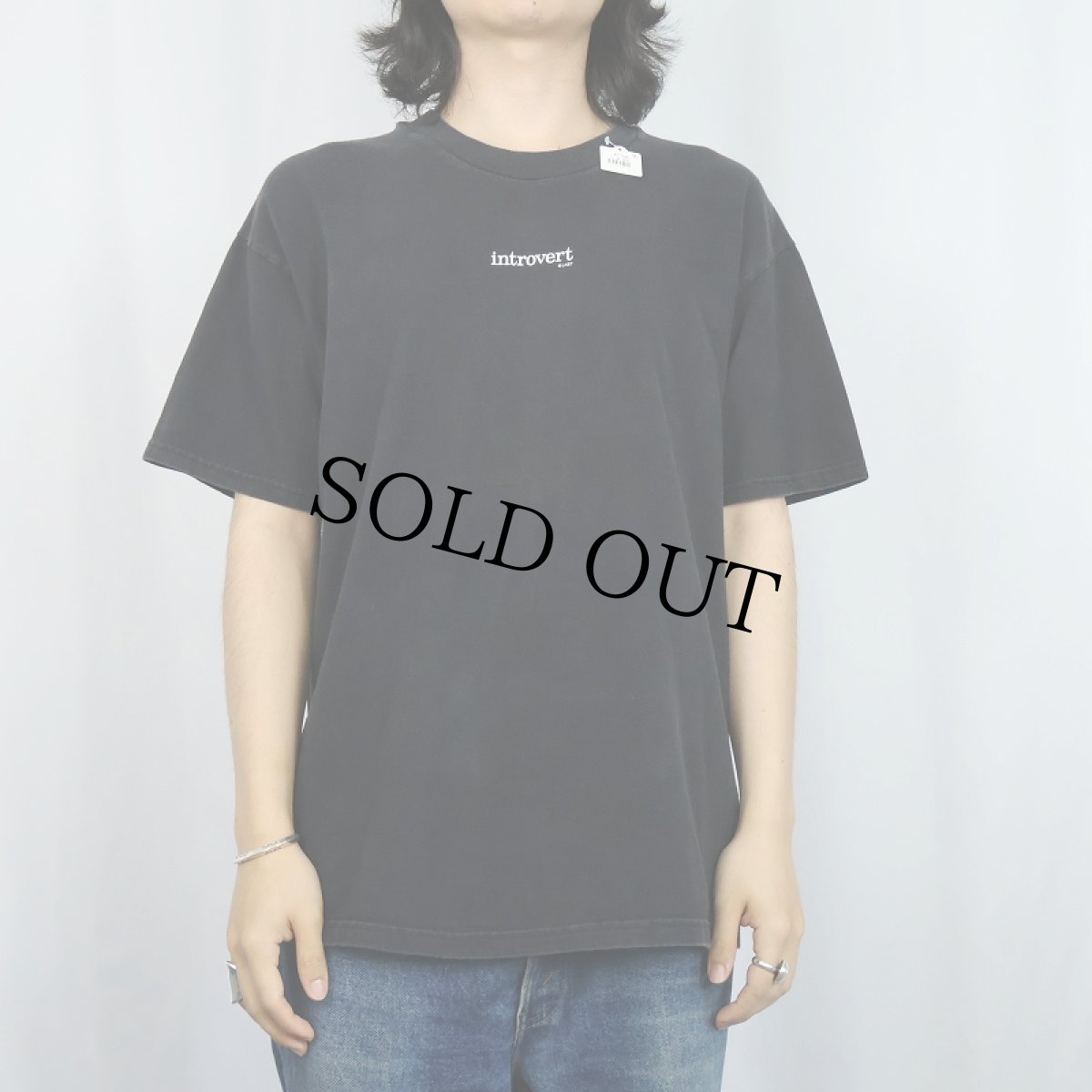 画像2: "Introvert" プリントTシャツ BLACK L (2)