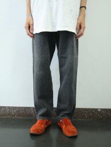 画像2: Levi's 550 サルファブラック デニムパンツ W35 (2)