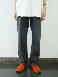 画像2: 90's Levi's 505 USA製 サルファブラック デニムパンツ W35 (2)