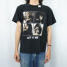 画像2: 90's〜 THE BEATLES "LET IT BE" ロックバンドプリントTシャツ BLACK L (2)