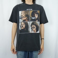 画像2: 2000's THE BEATLES "LET IT BE" ロックバンドプリントTシャツ BLACK L (2)