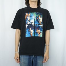 画像2: 2000's THE BEATLES ロックバンドプリントTシャツ BLACK L (2)