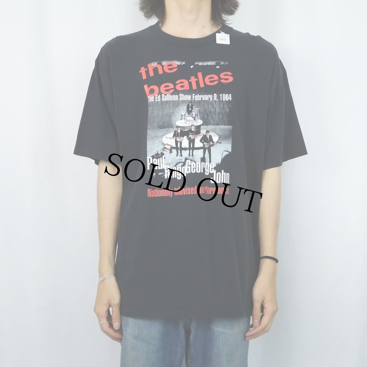 画像2: THE BEATLES ロックバンドプリントTシャツ BLACK (2)