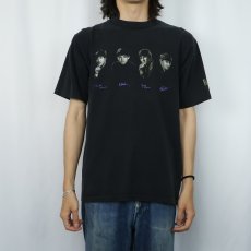 画像2: 90's THE BEATLES USA製 ロックバンドプリントTシャツ BLACK L (2)