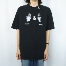 画像2: 2000's THE BEATLES "Drum & Bass" ロックバンドプリントTシャツ BLACK XL (2)