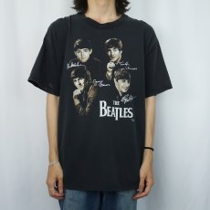 画像2: 2000's THE BEATLES ロックバンドプリントTシャツ BLACK XL (2)