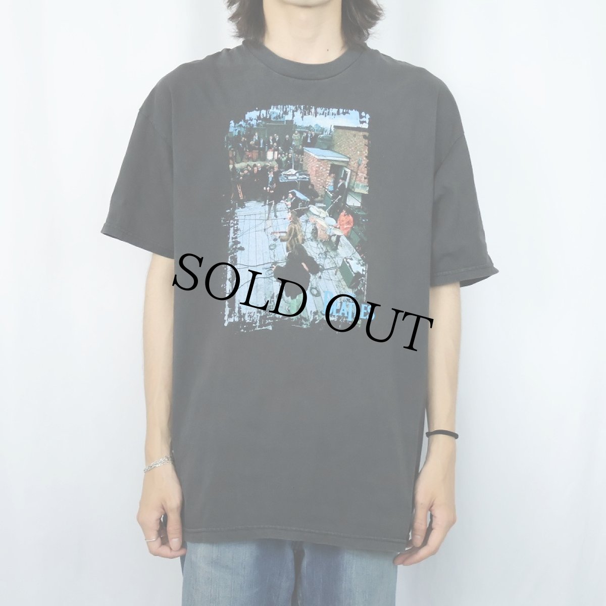 画像2: 2000's THE BEATLES ロックバンドプリントTシャツ BLACK XL (2)