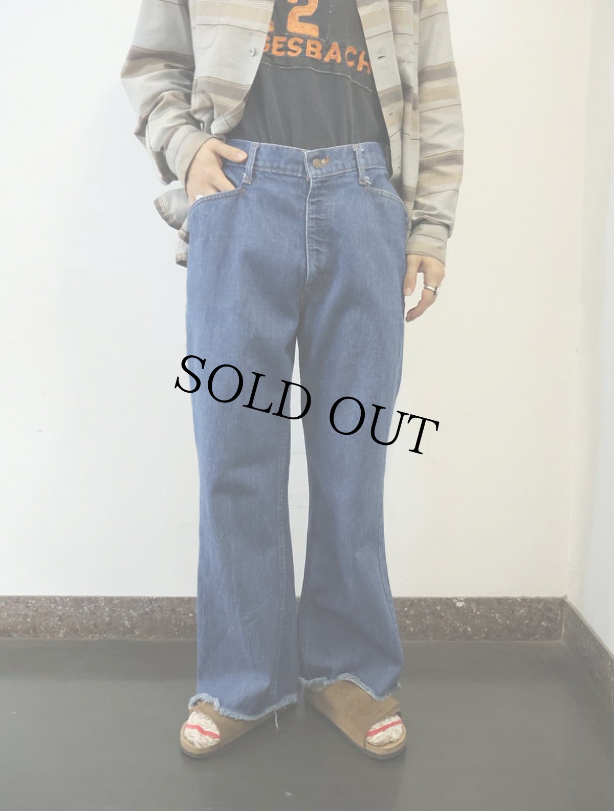 画像3: 70〜80's Levi's 643 ブーツカット デニムパンツ W33 (3)