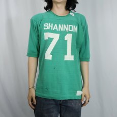 画像2: 70〜80's USA製 "SHANNON 71" フットボールTシャツ M (2)