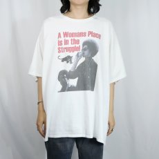 画像2: Angela Davis "A Womans Place is in the struggle!" 社会活動家 プリントTシャツ (2)