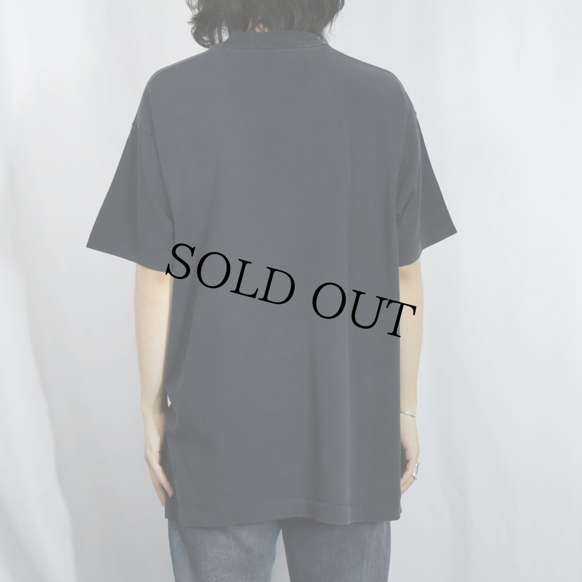 画像3: 90's BVD USA製 無地ポケットTシャツ BLACK XL (3)