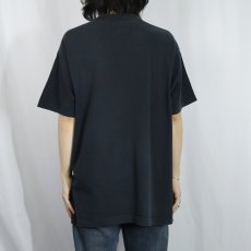 画像3: 90's BVD USA製 無地ポケットTシャツ BLACK XL (3)