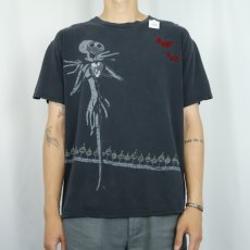 画像2: The Nightmare Before Christmas "Jack Skellington" キャラクタープリントTシャツ BLACK (2)