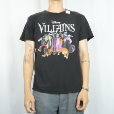 画像2: Disney VILLANS キャラクタープリントTシャツ BLACK M (2)