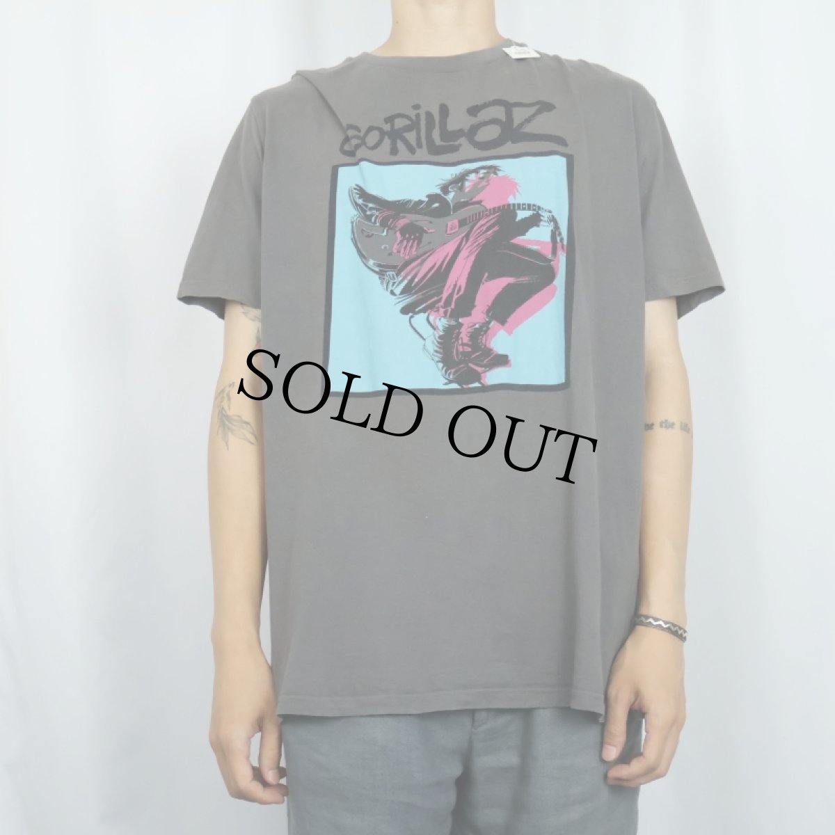 画像2: GORILLAZ ロックバンド プリントTシャツ XL (2)