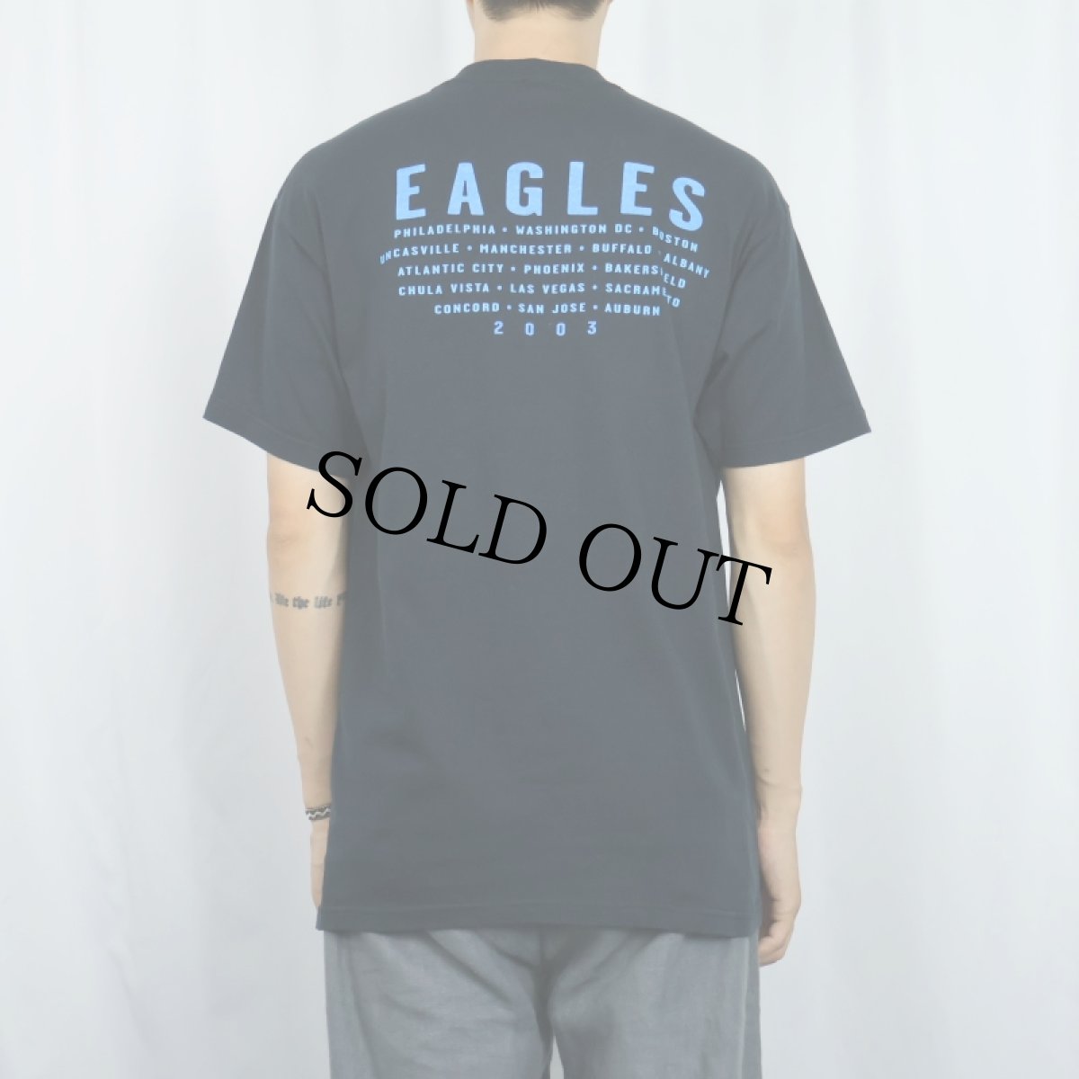 画像3: 2000's Eagles "Hotel California" ロックバンドプリントTシャツ BLACK L (3)