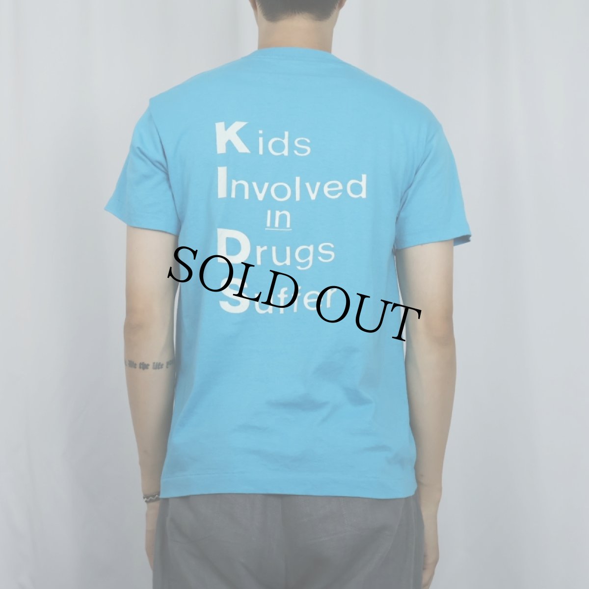 画像3: 80〜90's "Kids Involved In Drugs Suffer" ツーフェイス 薬物乱用防止キャンペーン プリントTシャツ L (3)