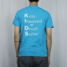 画像3: 80〜90's "Kids Involved In Drugs Suffer" ツーフェイス 薬物乱用防止キャンペーン プリントTシャツ L (3)
