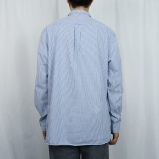 画像3: Ralph Lauren ストライプ柄 マチ付き ボタンダウン オックスフォードシャツ XL (3)