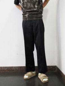画像2: DINO DIVINCI ストライプ柄 2タックスラックス BLACK W35 (2)