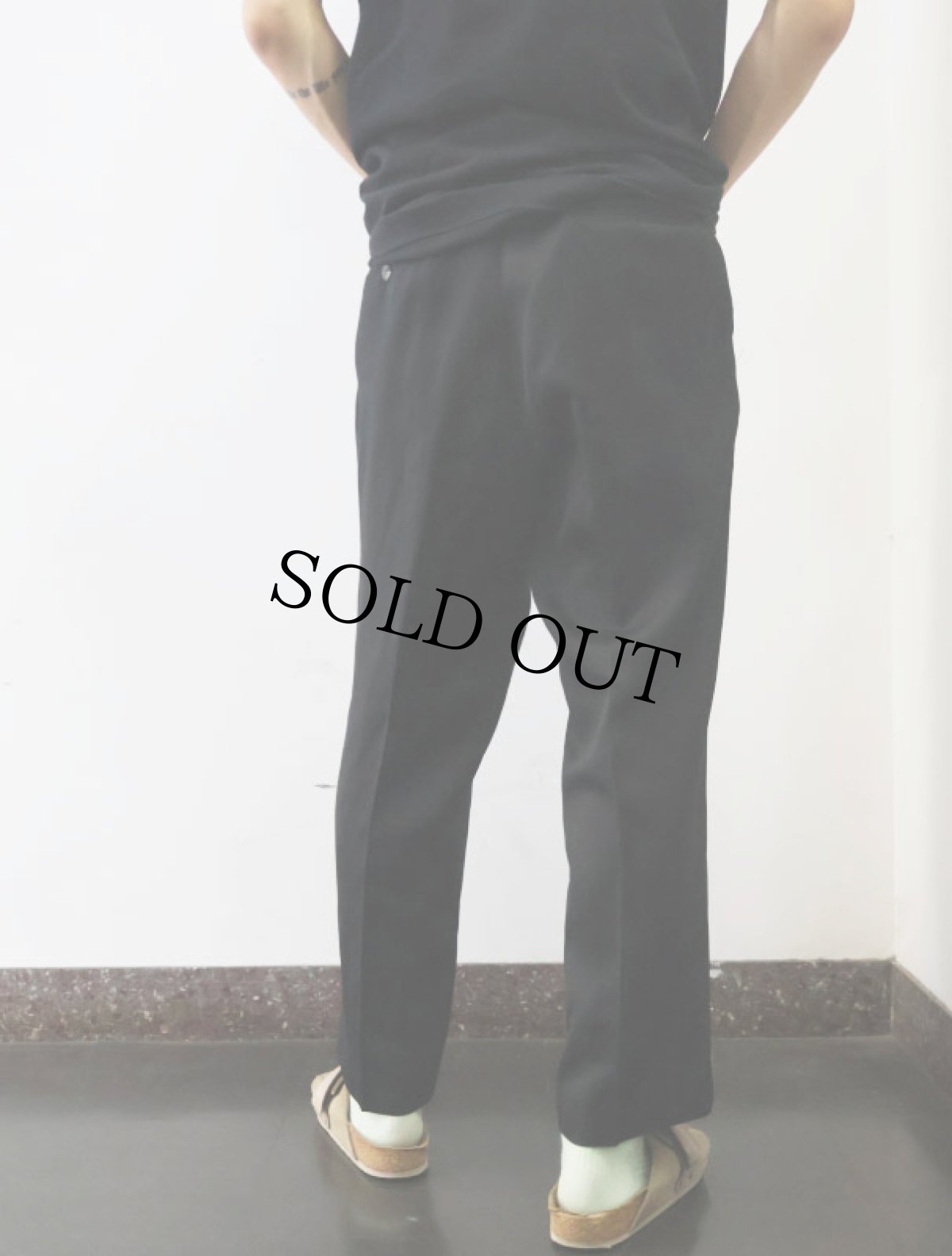画像3: DINO DIVINCI ストライプ柄 2タックスラックス BLACK W35 (3)