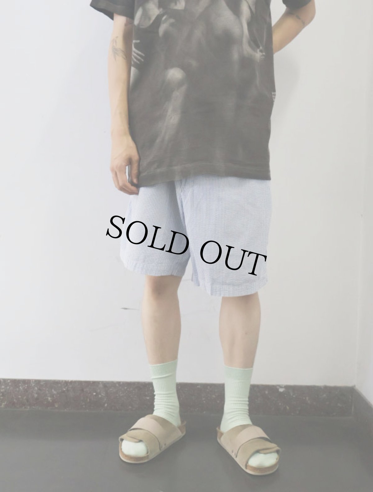 画像2: POLO Ralph Lauren "TYLER SHORT" ストライプ柄 2タック シアサッカーショーツ W35 (2)