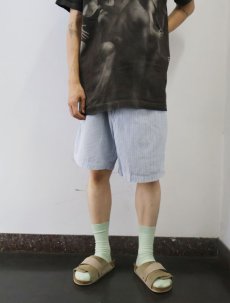 画像2: POLO Ralph Lauren "TYLER SHORT" ストライプ柄 2タック シアサッカーショーツ W35 (2)