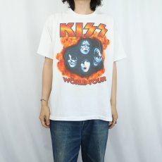 画像3: 90's KISS USA製 ヘヴィメタルバンド ツアープリントTシャツ XL (3)