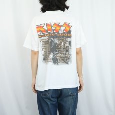 画像4: 90's KISS USA製 ヘヴィメタルバンド ツアープリントTシャツ XL (4)