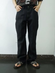 画像2: 90's Levi's 517 USA製 "STA-PREST" PANTS BLACK W35 (2)