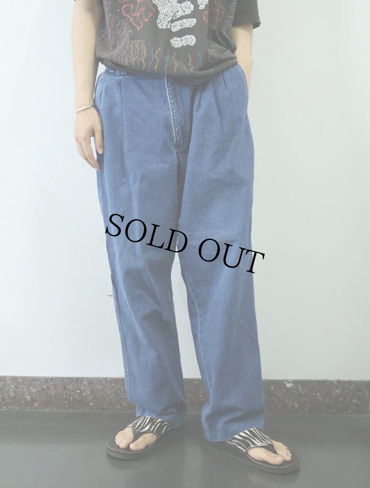 画像2: 90's DOCKERS USA製 2タック デニムパンツ W34 (2)