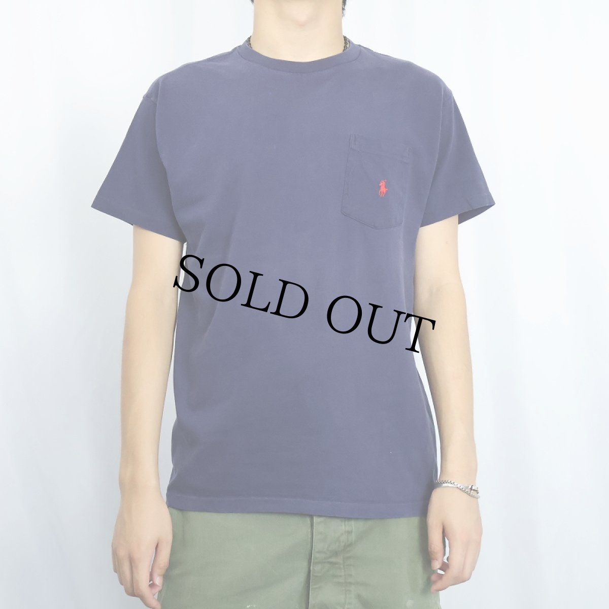 画像2: 90's POLO Ralph Lauren USA製 ポケットTシャツ S (2)