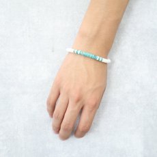 画像2: RORAN "Turquoise × HIMARAYA Shell" ブレスレット (2)