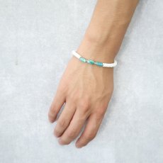 画像2: RORAN "Turquoise × HIMARAYA Shell" ブレスレット (2)