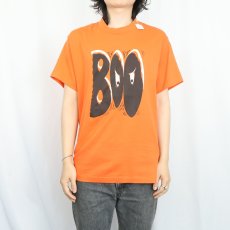 画像2: 80's USA製 "BOO" プリントTシャツ L (2)
