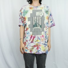 画像3: 90's George Washington "I GREW HEMP" タイダイ イラストプリントTシャツ XL (3)