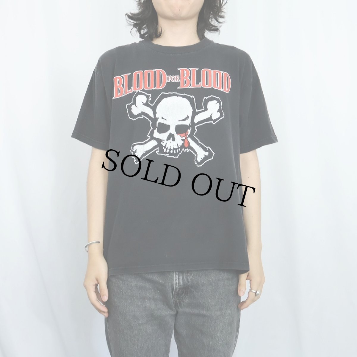 画像3: Blood for Blood "WASTED YOUTH CREW" ハードコア・パンクバンド プリントTシャツ BLACK L (3)