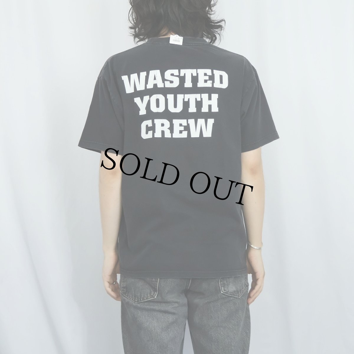画像4: Blood for Blood "WASTED YOUTH CREW" ハードコア・パンクバンド プリントTシャツ BLACK L (4)
